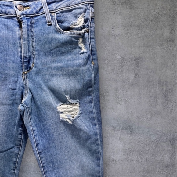 JOE’S High Waist Classic 5pocket Distressed Blue Wash Skinny Jeans Womens Sz 27 - Picture 3 of 7